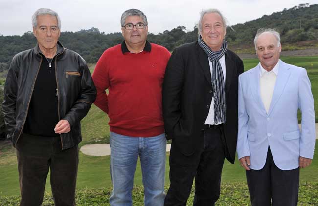 Altamiro O`Reilly, José Roberto Pires, Randall Thompson e Manuel Gama, na inauguração do clube de golfe