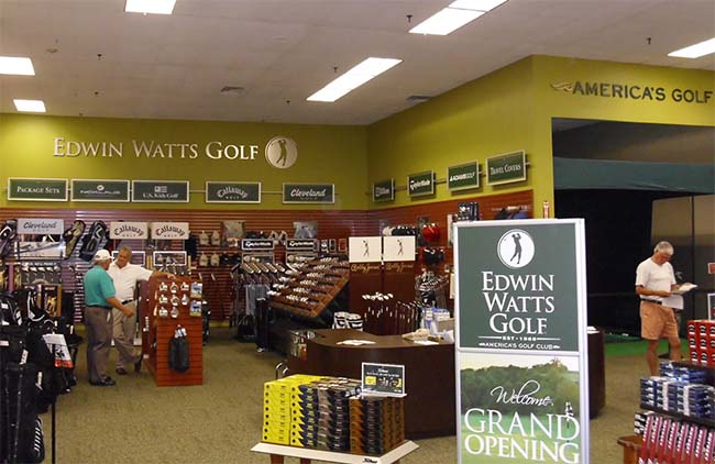 Loja da Edwin Watts nos EUA: a preferida dos golfistas brasileiros, tanto pelo preço como pela variedade